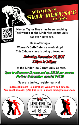 Women's Self Defence Class - November 29th 2025