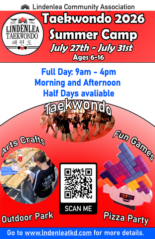 Tae Kwon Do - Summer Camp - July 28th- August 1st - WHOLE DAY