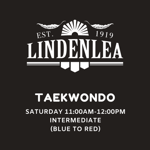TAE KWON DO (Blue to Black Belts) Saturday 11:00am to 12:00pm