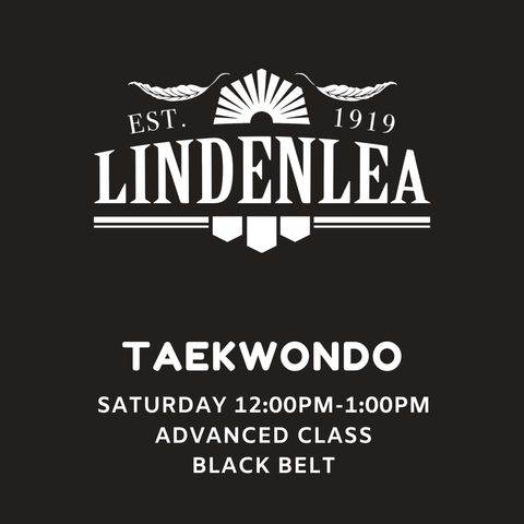 TAE KWON DO (Black Belts) Saturday 12:00pm to 1:00pm