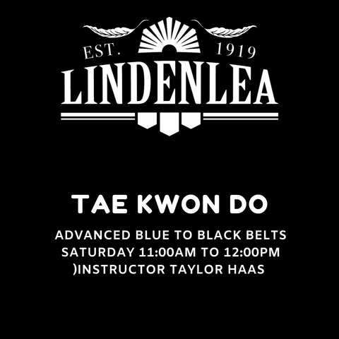 TAE KWON DO (Blue to Black Belts) Saturday 11:00am to 12:00pm