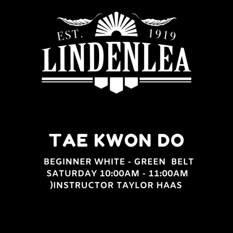 TAE KWON DO (Beginner White - Green Belts) Saturday 10:00AM - 11:00AM